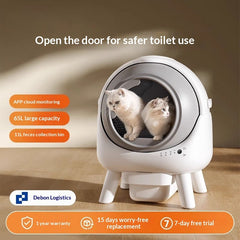 Smart Enclosed Self-Cleaning Cat Litter Box