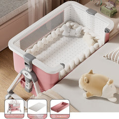 Portable Foldable Baby Cradle Bed with Wheels