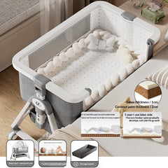 Portable Foldable Baby Cradle Bed with Wheels