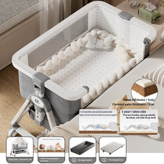 Portable Foldable Baby Cradle Bed with Wheels