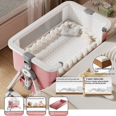 Portable Foldable Baby Cradle Bed with Wheels