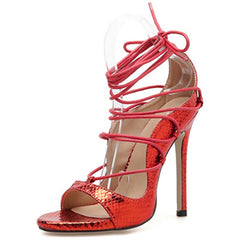 Sexy Strappy High Heels for Women - Nightclub Sandals