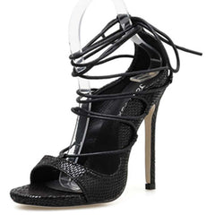 Sexy Strappy High Heels for Women - Nightclub Sandals