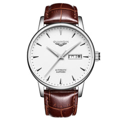 Men's Waterproof Automatic Mechanical Watch with Steel Band