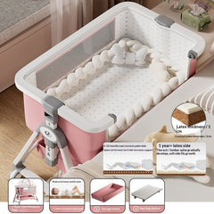 Portable Foldable Baby Cradle Bed with Wheels