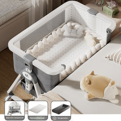 Portable Foldable Baby Cradle Bed with Wheels