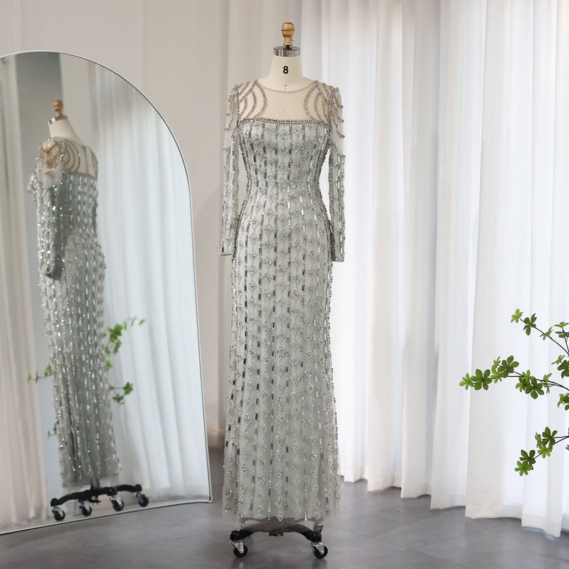 Long Sleeve Slim Fishtail Dress