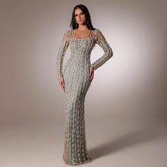 Long Sleeve Slim Fishtail Dress