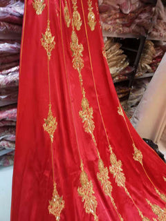 New Style Chinese Bride Wedding Cloak with Train