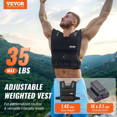 Adjustable Weighted Vest 35lb