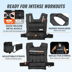 Adjustable Weighted Vest 35lb