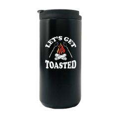 Let's Get Toasted Camping Fireplace 14oz Coffee Tumbler