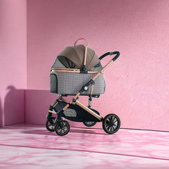 BNDC Medium Pet Stroller for Large Dogs, Foldable
