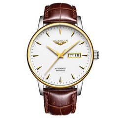 Men's Waterproof Automatic Mechanical Watch with Steel Band