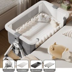 Portable Foldable Baby Cradle Bed with Wheels